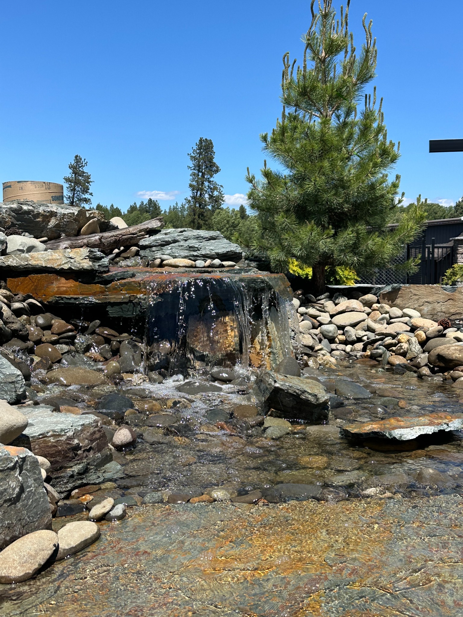 Completed Onyx waterfall